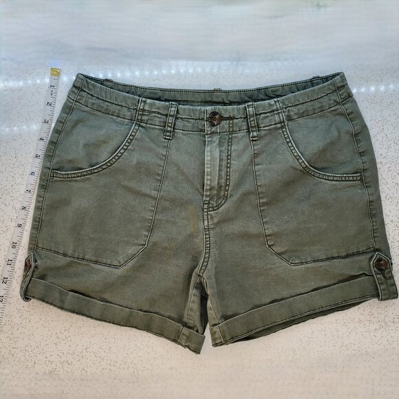 Khaki Green Shorts for Women - Picture 7 of 9